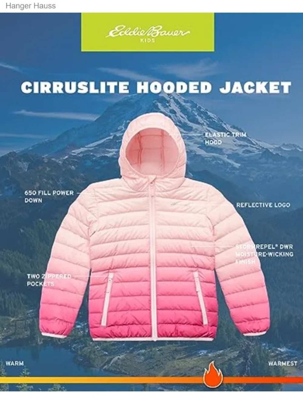 Girls Insulated Quilted Puffer Jacket Winter Coat 650 Fill Power Down